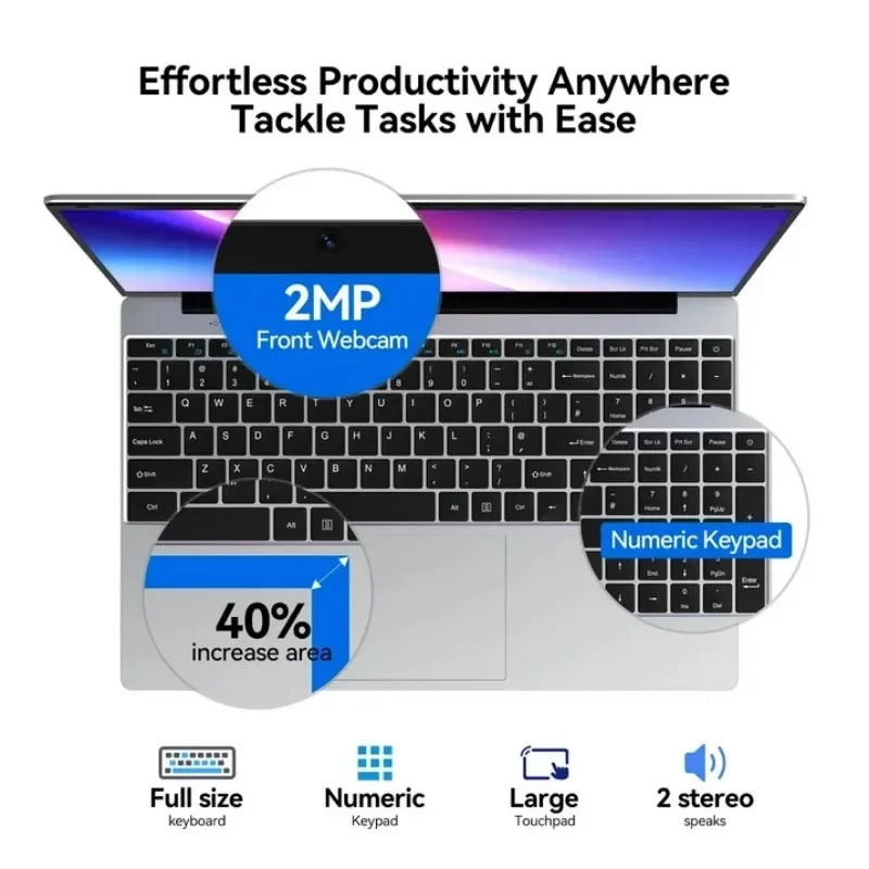 2026 New 15.6' Intel N150 Wind - đánh giá và giá Ddr4 Laptop Ram