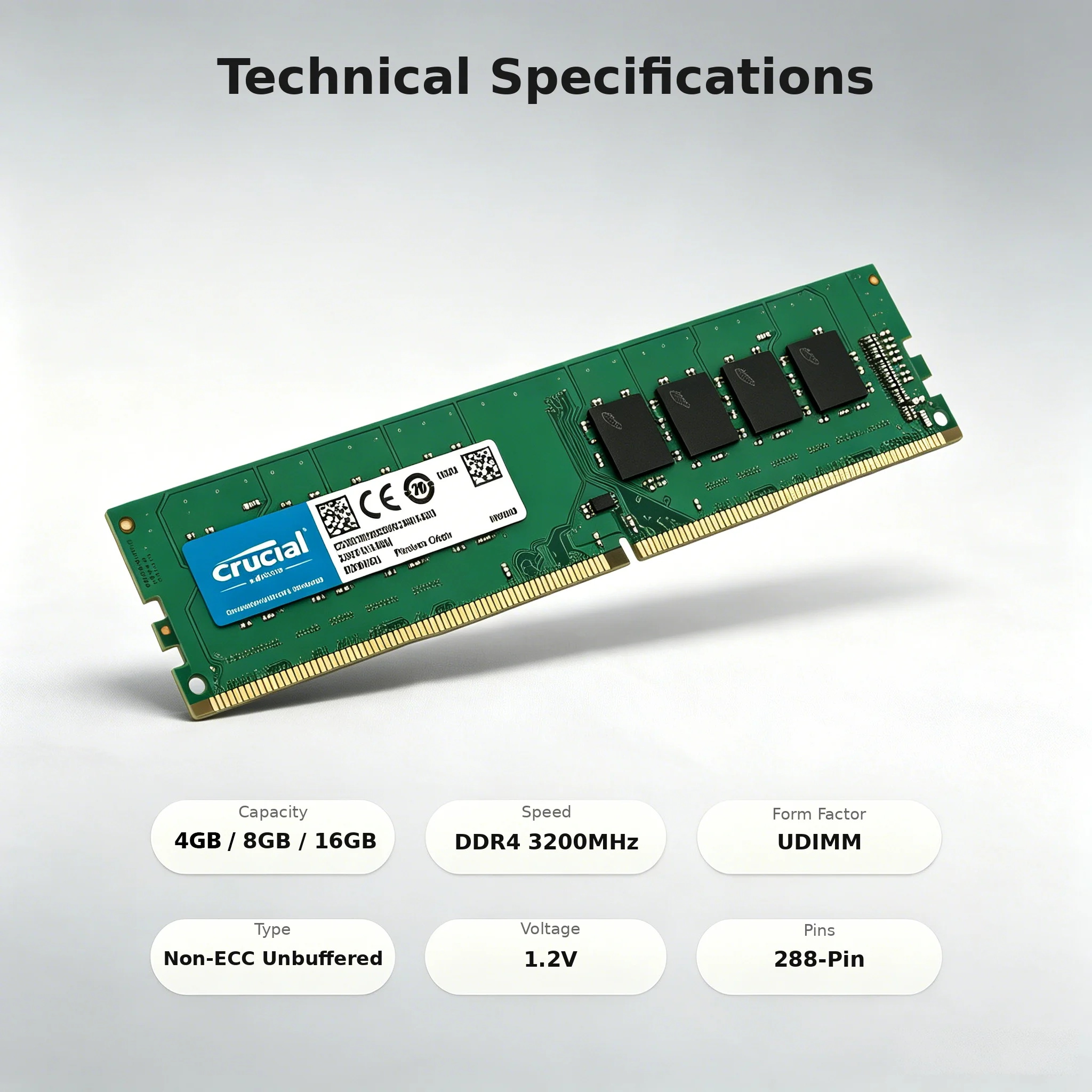 Crucial 10PCS DDR4 3200MHz 266 - đánh giá và giá Ddr4 3200Mhz
