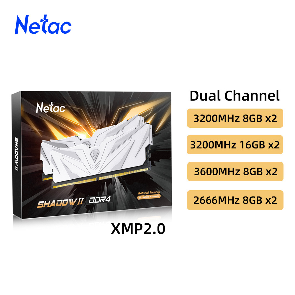 Netac Ram Memory DDR4 8GBX2 16 - đánh giá và giá Ddr4 3200Mhz