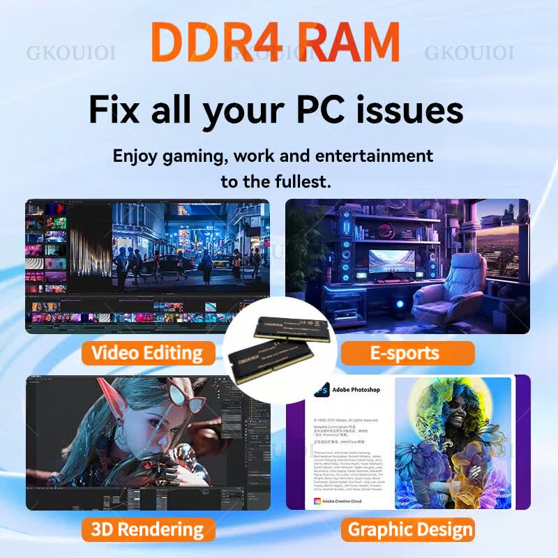 GKOUIOI DDR4 Memoria Ram 4GB 8 - đánh giá và giá Sodimm Ddr4